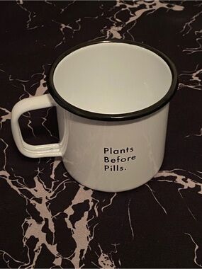 Ned Plants Before Pills camp mug